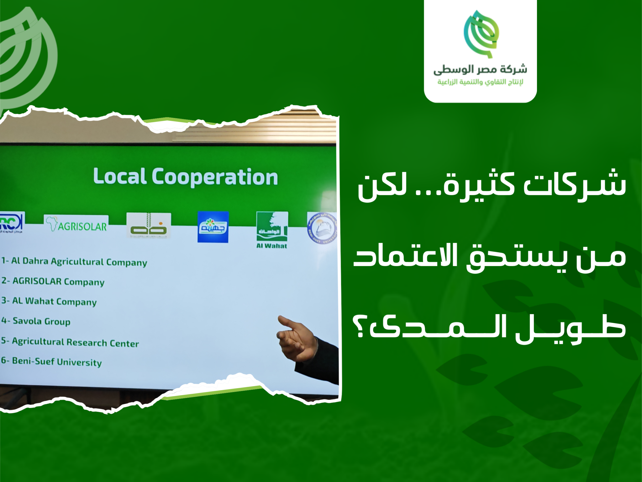 شركات بيع التقاوي الزراعية في مصر